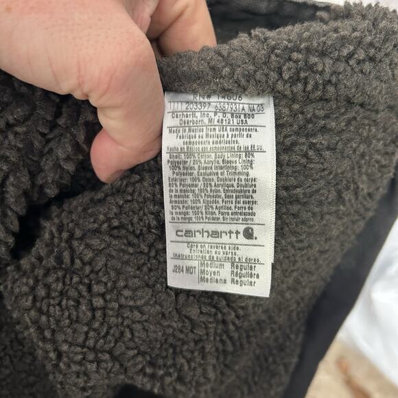 Carhartt Sherpa-Lined Utility Jacket “Midnight” J284 MDT - Picture 6 of 8